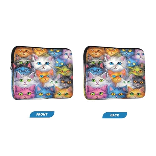 Funda para portátil con diseño de gatos para laptops de 13-14 pulgadas miniatura 2