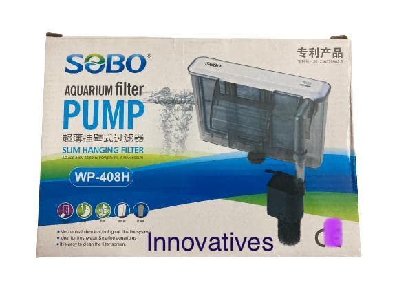 Innovatives Sobo Aquarium Filter Pump Slim Hanging Filter WP-408H (B0BRNYFXTB) Amazon Price History, Amazon Price Tracker