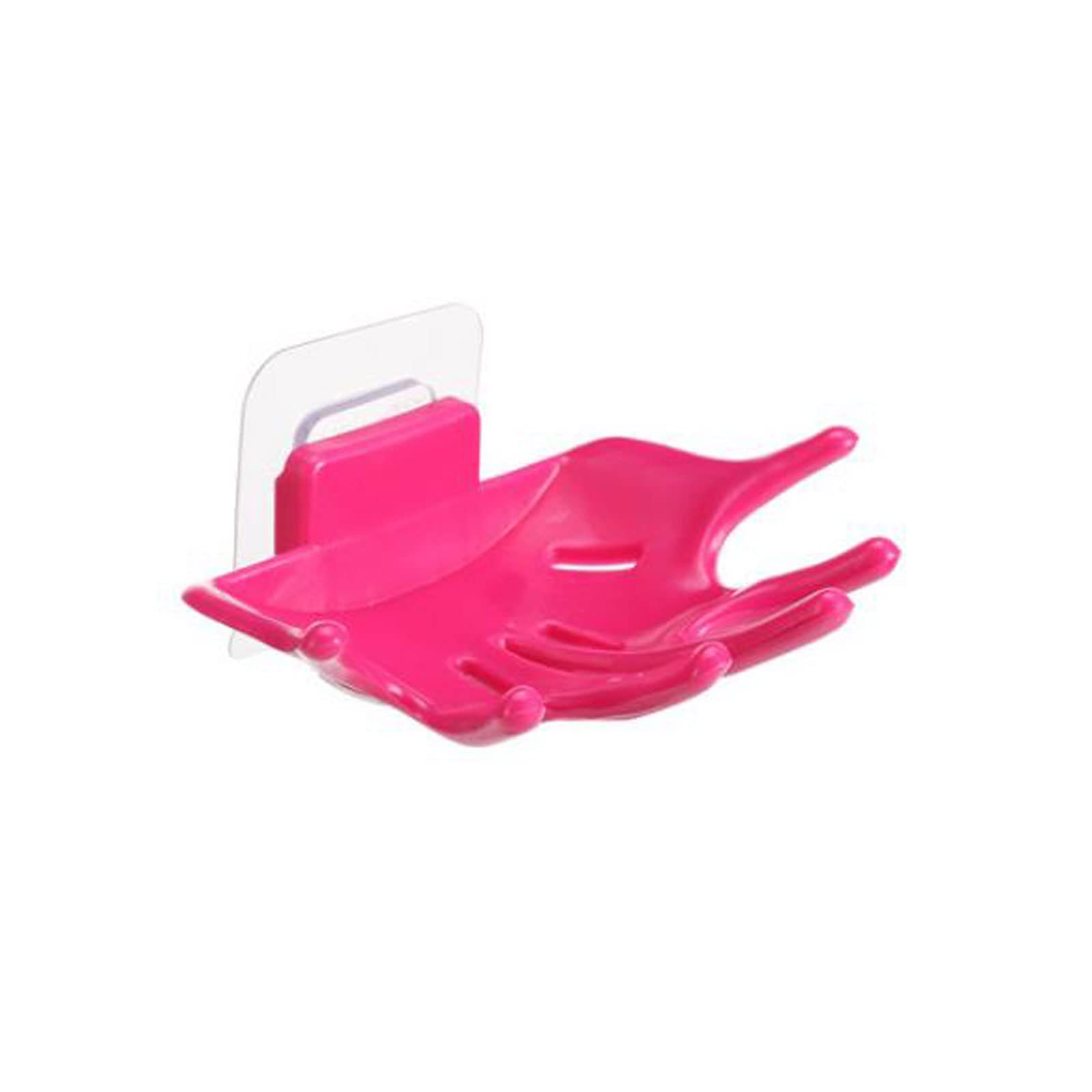JINGYAN Soap Dishes Bathroom Soap Box, Toilet Storage Rack, Wall(Pink)