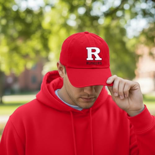 Gorra bordada ajustable de béisbol Scarlet Knights miniatura 5