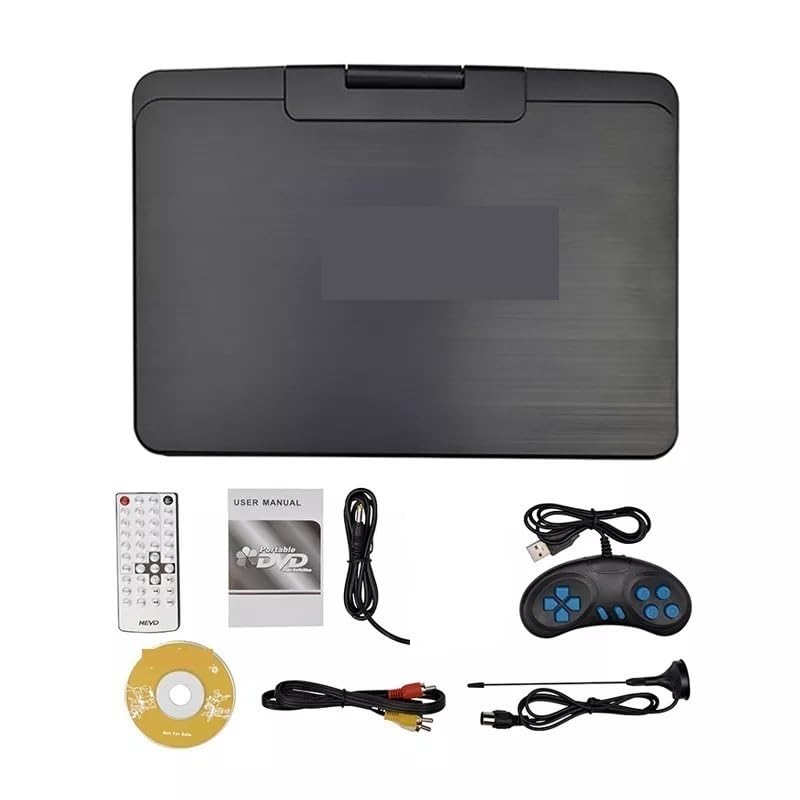 Reproductor de DVD 13 Pulgadas, HD, portátil, móvil, Digital, Reproductor Multimedia, TV, EVD, Radio, Tarjeta SD, Disco U para Coche y niños