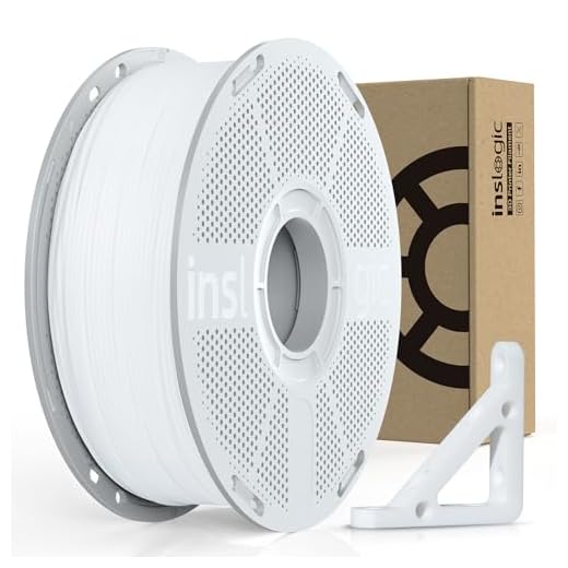 Inslogic PC Filament 1.75mm, 1KG Polycarbonate 3D Printer Filament, Tough & Ductile, Heat Resistant, Low Warping, Faster Printing for Functional & Industrial Parts (Natural White)