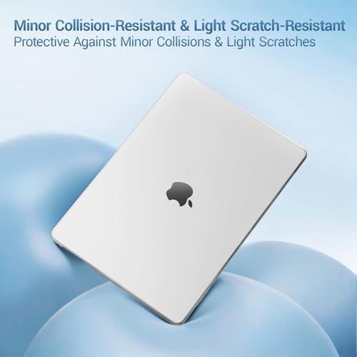 Image of MOSISO Compatible with MacBook Air 13 inch Case M5 2026 M4 2025 M3 M2 2024-2022 A3449 A3240 A3113 A2681,Hard Shell&Keyboard Cover&Screen Film&Pouch for MacBook Air 13.6 inch Case, Frost