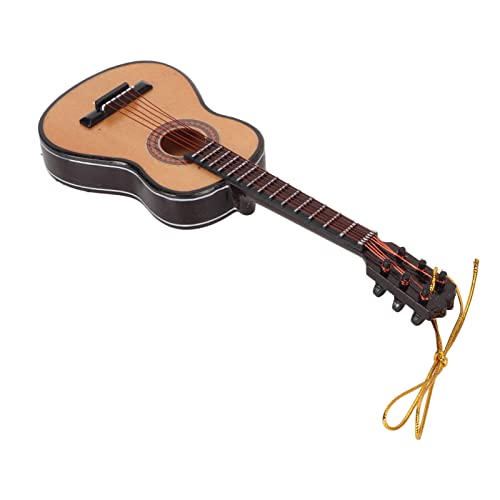 Modelo De Guitarra De Madeira Em Miniatura, Mini Guitarra Elétrica De Madeira, Instrumento Musical,
