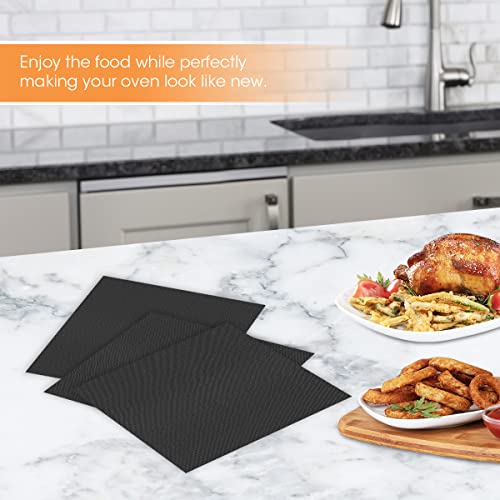 Aieve Air Fryer Oven Liners, 3 Pack Non-Stick Air Fryer Oven Mat Baking Mat Compatible With Ninja Foodi Sp101 Sp201 Sp301 Ninja Air Fry Oven Toaster Oven Microwave Bottom Of Gas & Electric Oven #TOP1