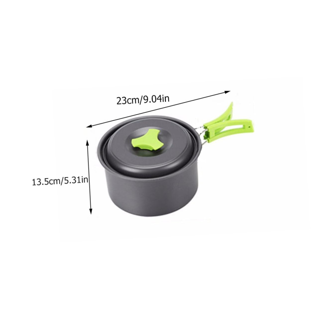 Anneome Portable Camping Kitchenware Set Aluminum Oxide Outdoor Cookware Compact for Hiking Picnic Cooking Utensils Easy to Carry