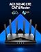 Cudy 4G LTE Cat 6 WLAN Router, LTE Modem Router, Dual SIM 4G Cellular Router, AC1200 Dual Band WLAN, 4 Gigabit Ports, OpenVPN, WireGuard, Band Lock, TTL, AT Command, LT700
