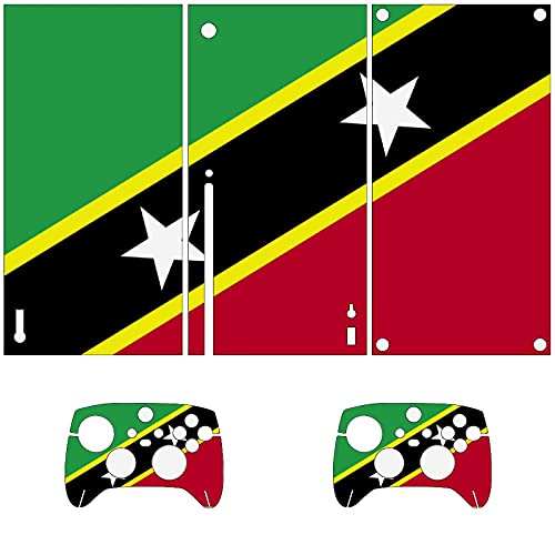 Flag of Saint Kitts And Nevis Xbox SeriesX Console And Controller Skins Vinyl Skin Decal Sticker Cover Packaging(Xbox seriesX)