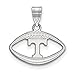 Tennessee Pendant in Football (Sterling Silver)