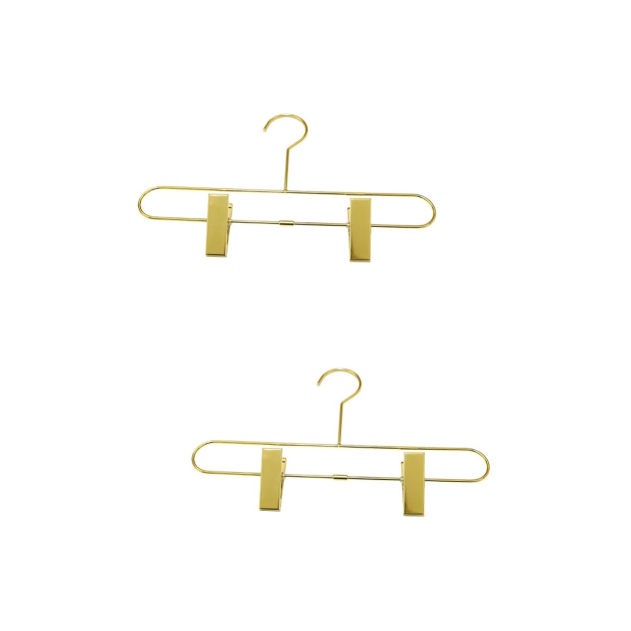 OFFSCH 2pcs Retractable Pants Rack Drying Rack Adult Pants Rack Clothes Hangers Childrens Hangers for Clothes Gold Pants Pant Hangers Pants Hangers with Clips Jean Hangers