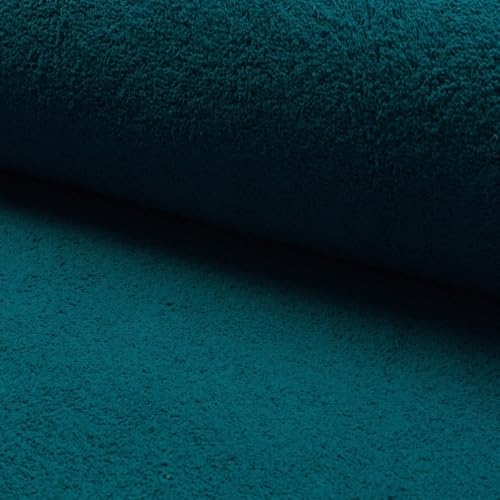 FABRICS-CITY PETRÓLEO TELA DE RIZO GRUESA Y PESADA DE DOBLE CARA PARA MANTAS, ROPA DE INVIERNO, MANUALIDADES; IDEAL PARA PROYECTOS DE COSTURA Y DECORACIÓN, 4276