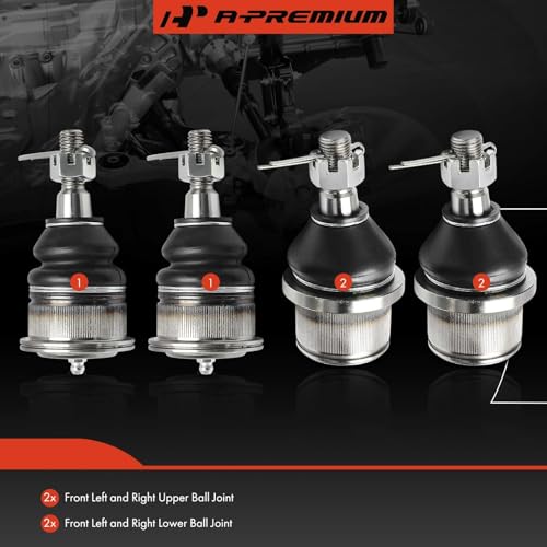 A-Premium Set of 4, Front Upper and Lower Ball Joints Kit, Compatible with Chevrolet Express 2500 2003-2021, Express 3500 2003-2016 2018-2021, Express 4500 2009-2017 & GMC Savana 2500 3500 4500 by A-Premium - Image 3