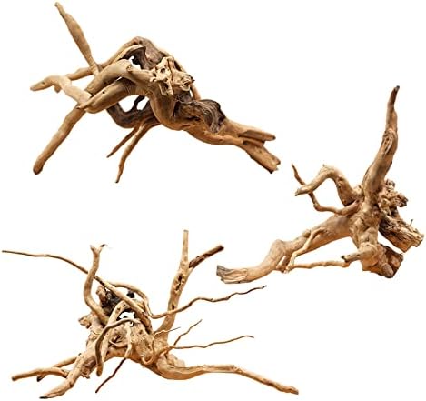 Hamiledyi Aquarium Driftwood Reptile Spider Wood Assorted Branches Natural Trunk Driftwood Tree Fish Tank Decoration(3 PCS)