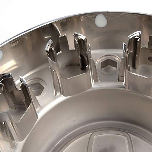 G-Plus Dually 1-Ton Truck Rear Alcoa Wheel Chrome Center Hub Caps Replacement For 2011-2016 Dodge Ram 3500 2Pcs #TOP4