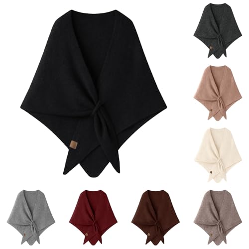 Nlaayong - Nlaayong Châle Femme, Poncho Ouvert, Gilet Cape, Pulls Oversize pour l’Automne et l’Hiver