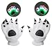 Luwint LED Finger Lighting Gloves - Youth Adult Color Changing Flashing Panda Bear Wolf Paw for Party Cosplay Costume ( Gift Box & Greeting Card), 1 Pair