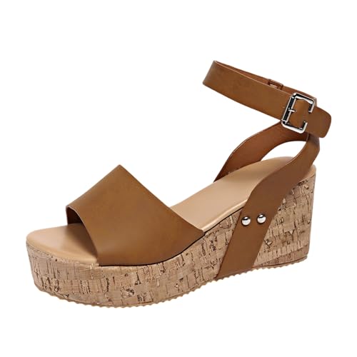Sabot de claquette poisson pour femme avec talon bloc stable et semelle sport d'été