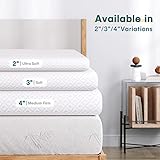 Vesgantti 4 Inch Memory Foam Mattress Topper Super King, Gel & Bamboo Charcoal Infused Bed Topper for Cooling Sleep & Pressure Relieving, with Washable Cover-180 x 200 x 10CM - Image 6