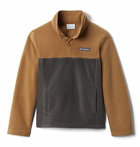 Columbia Youth Boys Steens Mtn 1/4 Snap Fleece Pull-Over, Delta/Shark, Large #TOP2