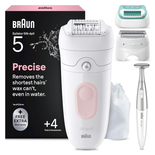 Braun Silk-Épil 5 Epilatore Elettrico Donna, Accessori, 5-251 Rosa Flamingo