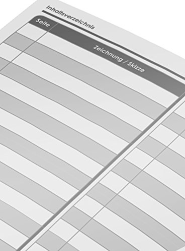 DÉKOKIND Zeichenbuch | DIN A4, 122 Seiten, Register, Vintage Softcover | Leeres Buch zum Selbstgestalten | Motiv: Schwarze Kleckse