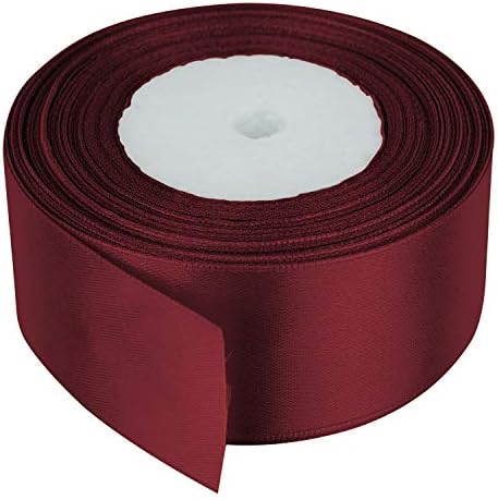 Trimming Shop Gold Ribbon Wide 40mm x 25 Metres Double Sided Satin Ribbon Gold Ribbon for Cake Decoration, DIY Art & Crafts, Bows, Gift Wrapping, Wedding