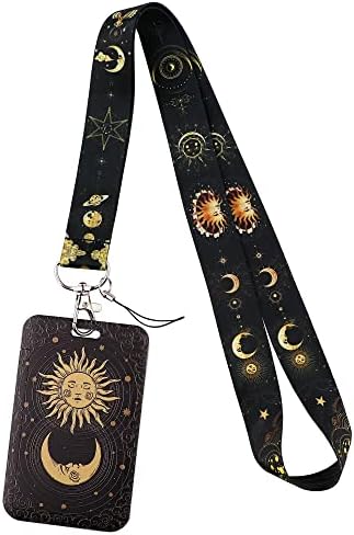 Nurse Lanyard with Clip Card Holder for ID Keys, Neck Strap with Hard Plastic Case