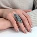 Imagen de Silverly Anillo de Armadura de Marcasita en Plata de Ley