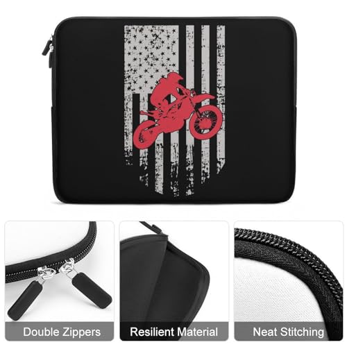 Funda para portátil con diseño Motocross USA 13 pulgadas miniatura 6