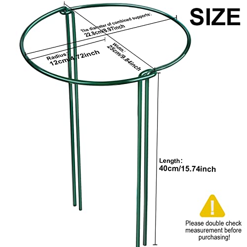Plant Support Plant Stakes, 12Pcs Peony Cages And Supports, Peony Support, Tomato Cages, Leobro Garden Cages Plant Support Stake For Peony Tomato Flower, Outdoor Indoor Plants, 9.8" W X 15.7" H #TOP2