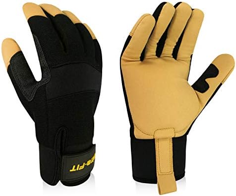 Intra-FIT Professional Anti-Vibration Glove EN ISO 10819: 2013 / A1: 2019 & EN 388:2016 Certified, Reinforced Palm and Thumb, Ideal For Road Breakers, Sanders, Grinders and Chipping Hammers