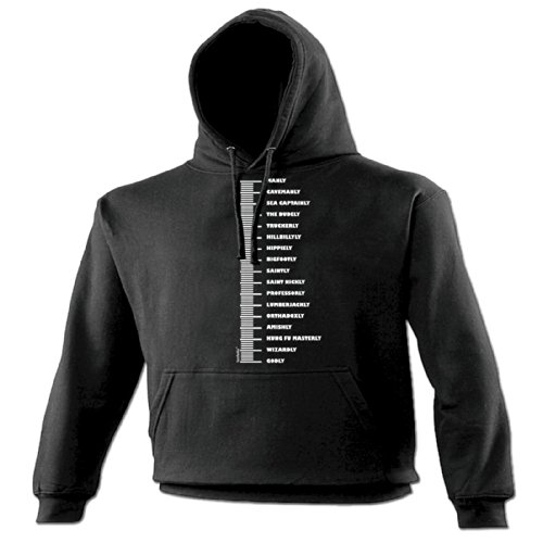 Fonfella Slogans Men's Beard Level - Hoodie 5X Large Black