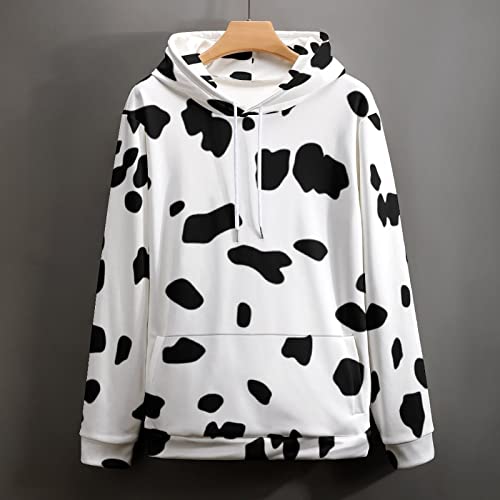 Bagea-Ka Dalmatian Dog Print Unisex Hoodie Sweatshirt Pullover with Pockets 3D Print for Men Women4