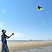 Mint's Colorful Life Delta Kite for Kids & Adults, Extremely Easy to Fly Kites with 2 Ribbons and 300ft String, Best for Beginner