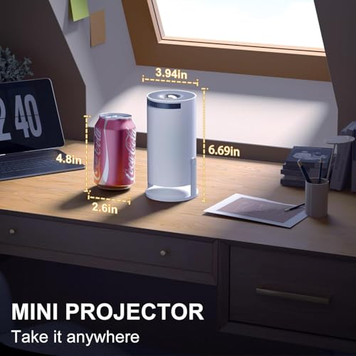 Smart 4K Projector WiFi Bluetooth - Salange HY300PRO Mini Projector Android 11.0, Short Throw Projector 1080P HD, 270° Adjustable, Auto Keystone Correction, Outdoor Movie Projector Portable [2025 New] - Thumbnail 6