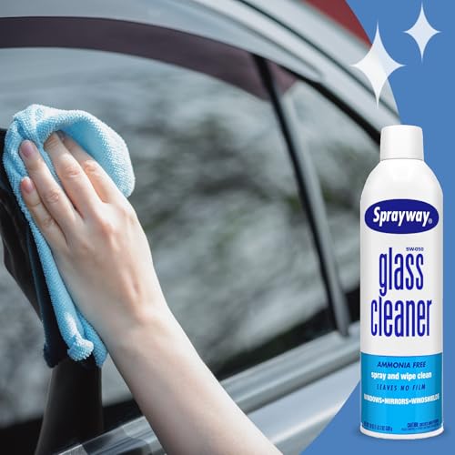 Sprayway Glass Cleaner with Foaming Spray for a Streak-Free Shine for Home and Automotive Use, 19 Fl Oz. (2 Pack)