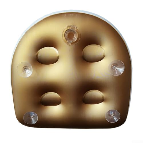 Aufblasbare Hydrotherapie-Badewanne mit wasserdichtem Material und rutschfester Unterseite für sichere und bequeme Spa-Stuhlunterstützung (Gold)