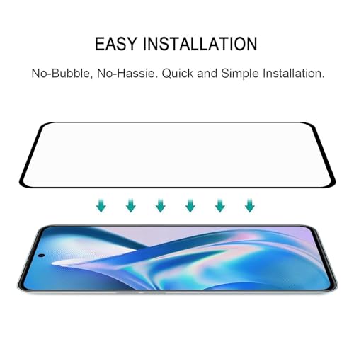 Image of Tempered Glass for OPPO F23 5G - 9H Hardness, Full Coverage, Easy Installation, Bubble-Free (Pack of 1)