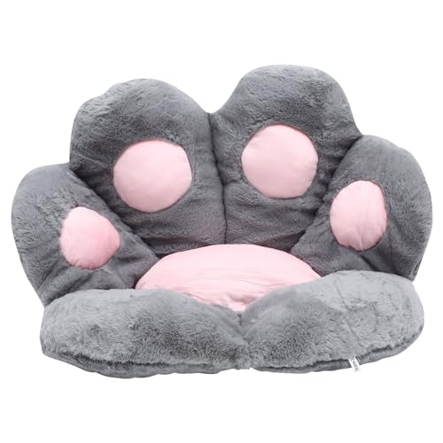 Coussin patte de chat en fausse fourrure pour une ambiance tatami au salon