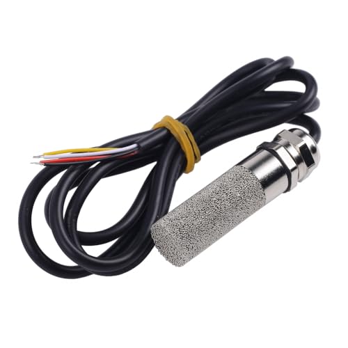 Temperatur- und Feuchtigkeitssensoren, RS485 Temperatur-Feuchtigkeitssensor-Sender SHT40 Wasserdichte Metallsonde -40 °C bis 120 °C 0–100% rF Modbus-RTU Echtzeit-Monitor