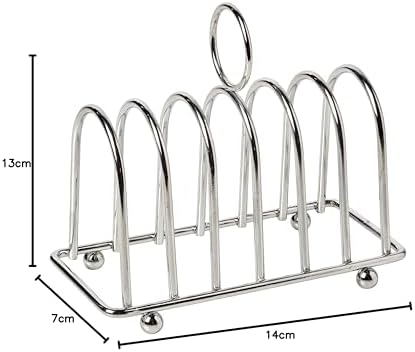 APOLLO THE HOUSEWARES BRAND Chrome Toast Rack, 6 slice, Size: 13x14x7cm, Chrome