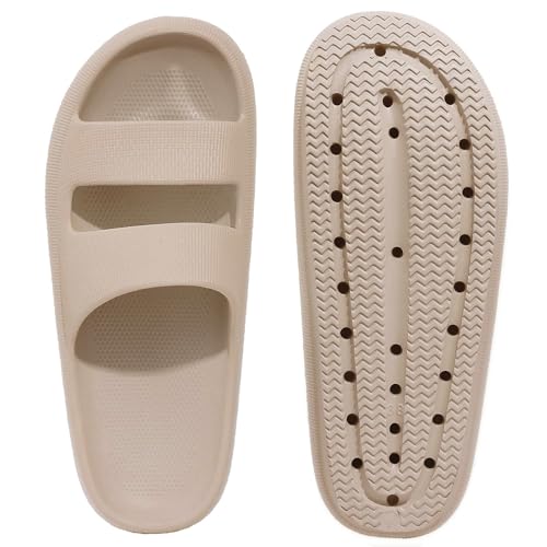 Image of shevalues Orthopedic Slide Sandals for Women with Arch Support Pillow Soft Recovery Slip on Sandals Lightweight Summer Cloud Slippers for Plantar Fasciitis