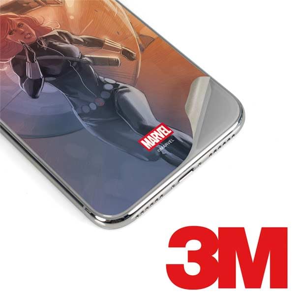 Skinit Decal Phone Skin Compatible with iPhone XR - Officially Licensed Marvel Black Widow Running Design