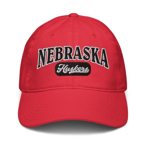 Gorra béisbol Nebraska Cornhuskers roja ajustable miniatura 2