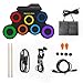 BESFAN Portable Electronic Drum Set - 7 Pads Roll up Drum Practice Pad with Pedals & Stick, Headphone, Jack in Drum Set Kit for Kids and Adults, Great Holiday Christmas & Birthday Gift