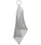 ULTECHNOVO Stainless Steel Cast Iron Skillet Cleaner Kitchen Scrubber Chain Mail Scrubber Cast Iron