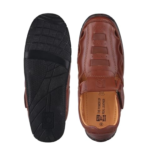 Image of Red Chief Nubuck Leather Formal Slip-On Sandal for Men | RC547