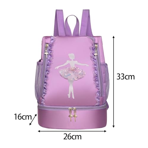 Sac de ballet élégant avec décor en dentelle délicate - 2