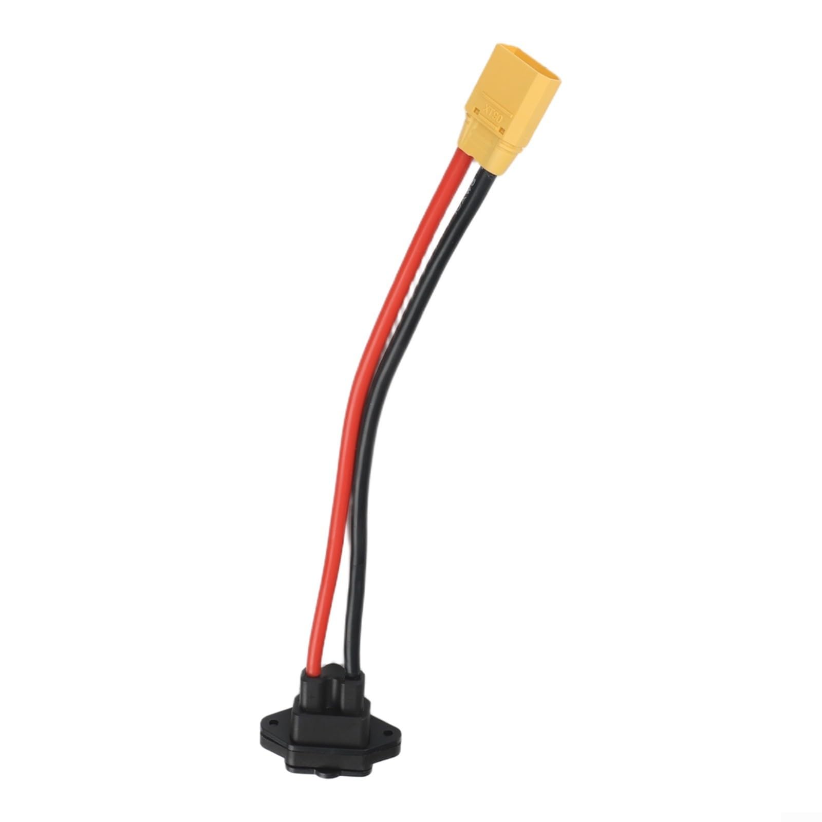 Jurtmy for xt90 Male Female to 3-Pin Socket 20cm Heavy Duty Wire Harness for Electric Scooter Power Supply(C)