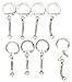 Key Chains Snake Chain with Snap End and Jump Ring for Craft Findings - Pack of 100